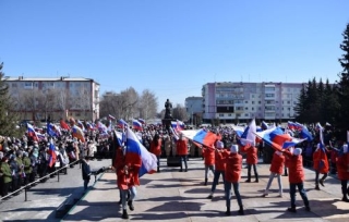 18 марта  в г. Гурьевске на площади 