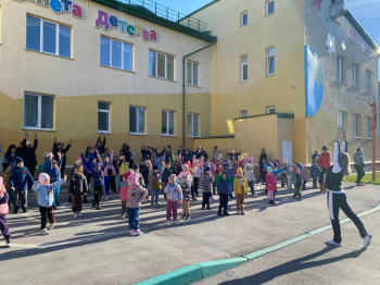 Акция «На зарядку становись», посвященная Дню Победы!